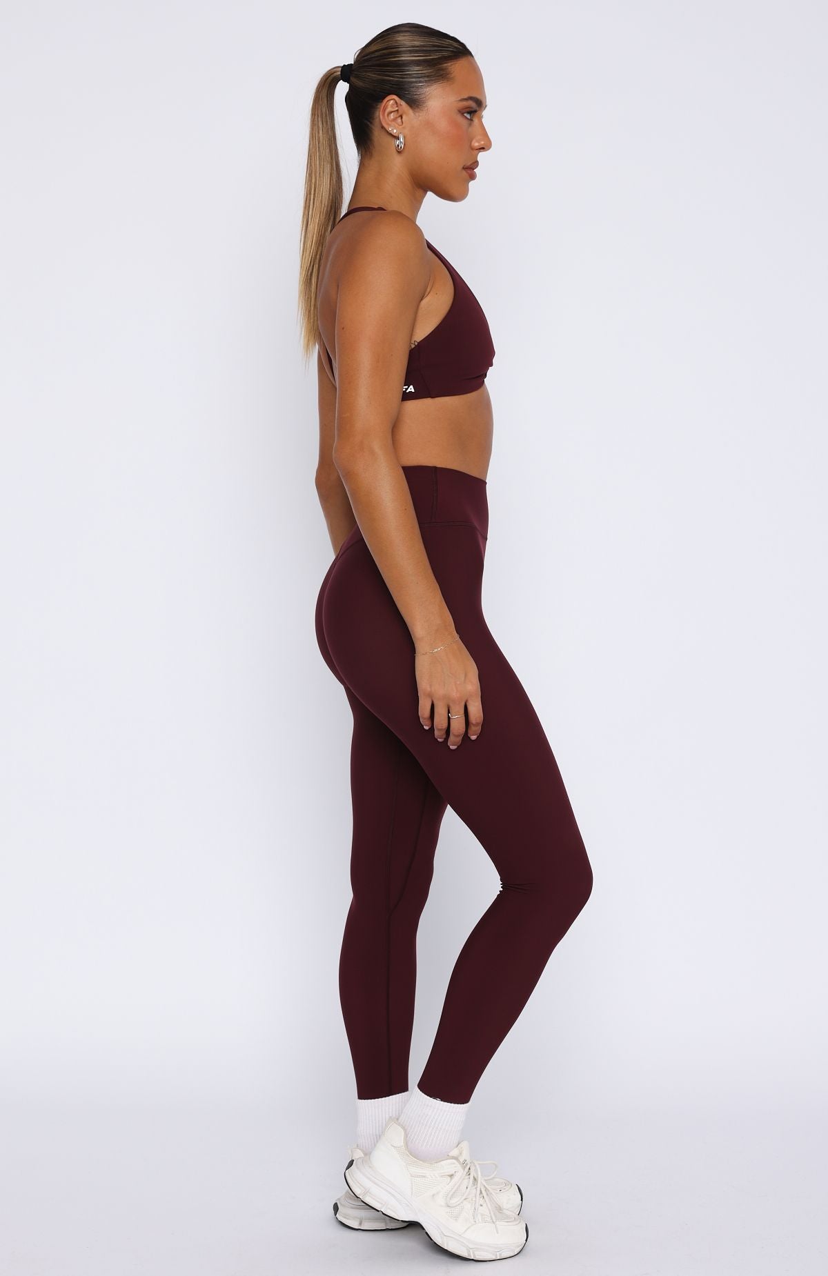 High Waisted Leggings Merlot