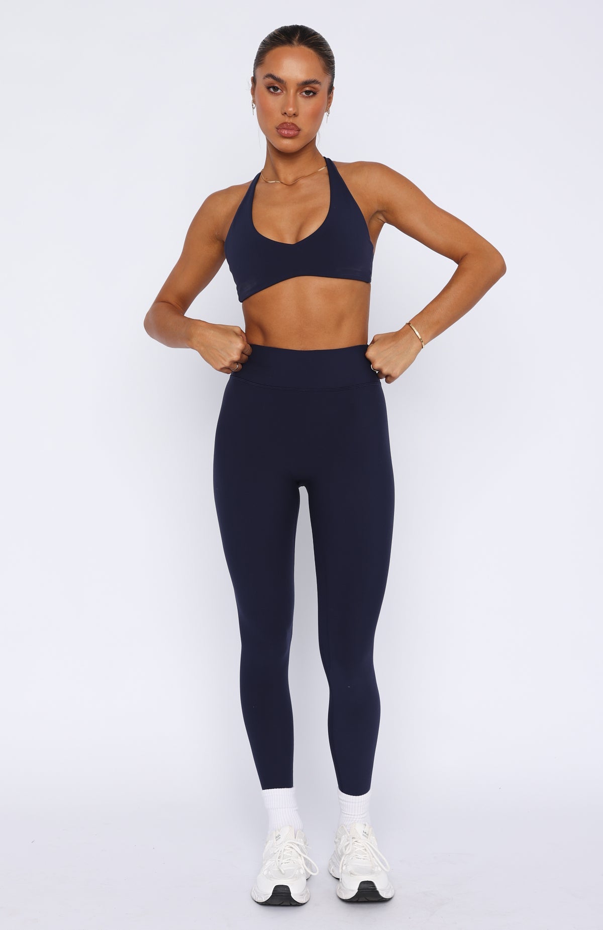 High Waisted Leggings Navy Blue