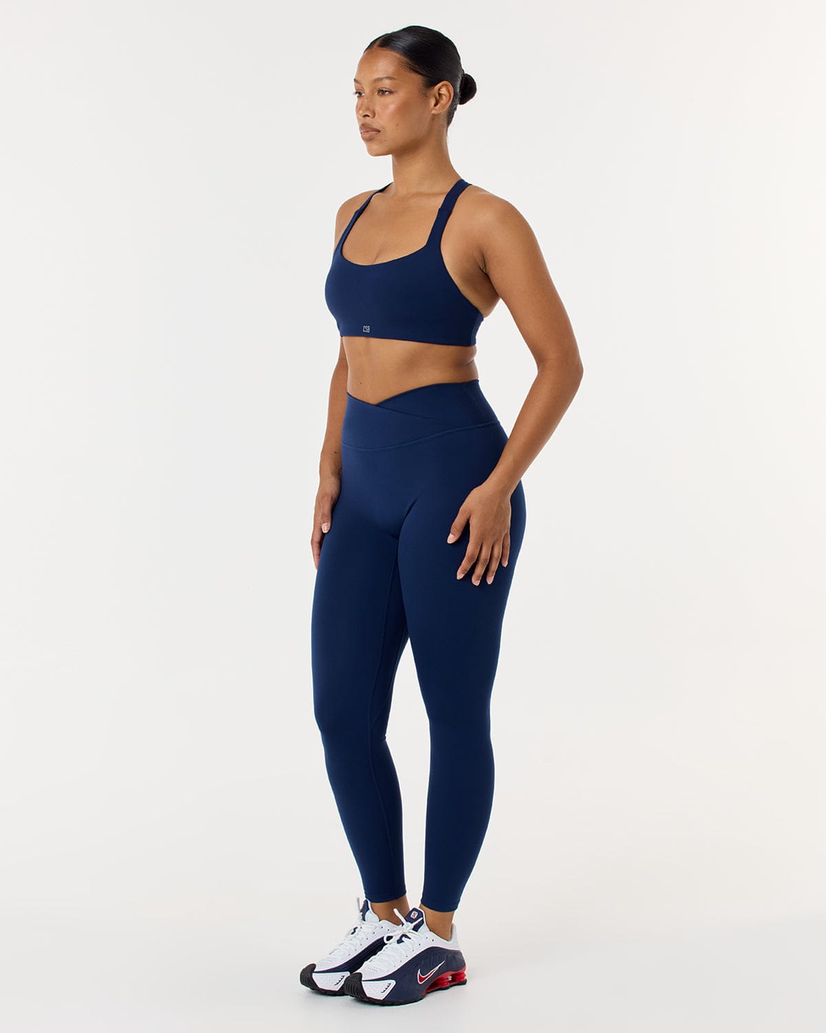 Serenity Crossover Leggings Navy Blue