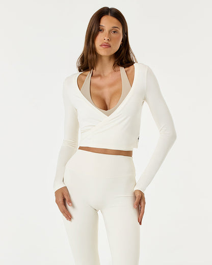 Ballet Wrap Top Vanilla
