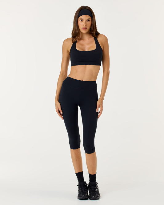 Forma Scrunch Invisível Capri leggings Preto
