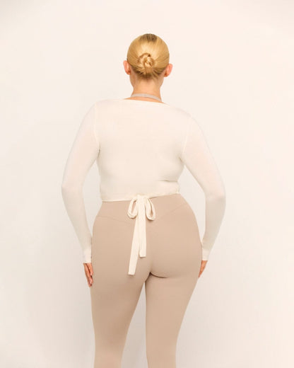 Ballet Wrap Top Vanilla