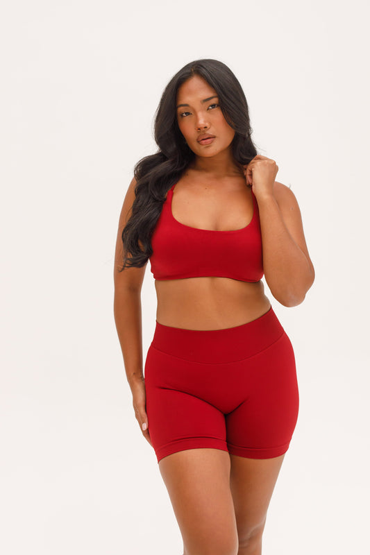 Essence Sculpt Shorts Cherry Red