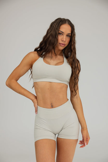 Essence Sculpt Shorts Light Gray