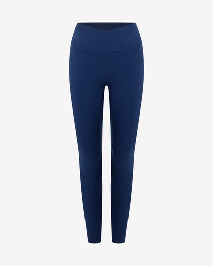 Serenity Crossover Leggings Navy Blue