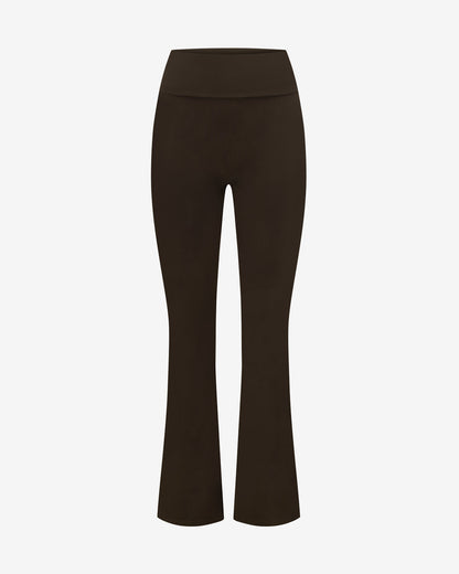 Form Invisible Scrunch Flare Leggings Dark Chocolate