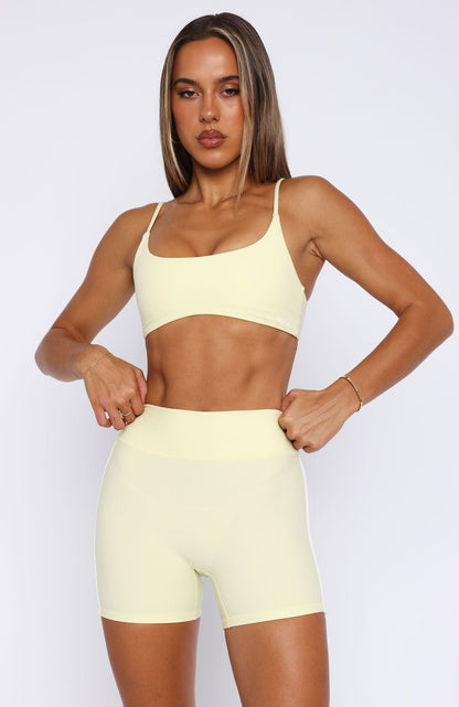 High Waisted Shorts Lemon