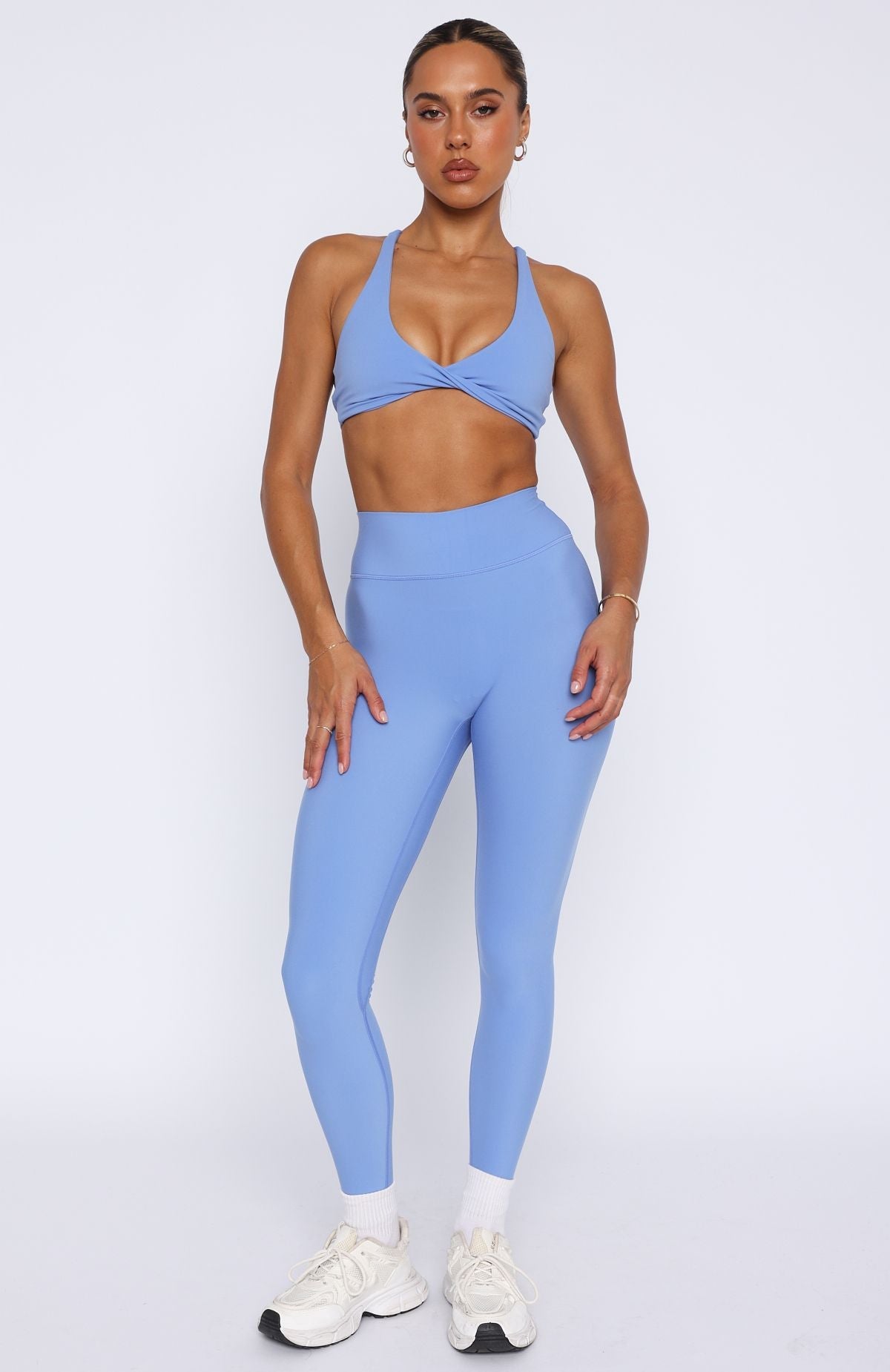 High Waisted Leggings Blueberry