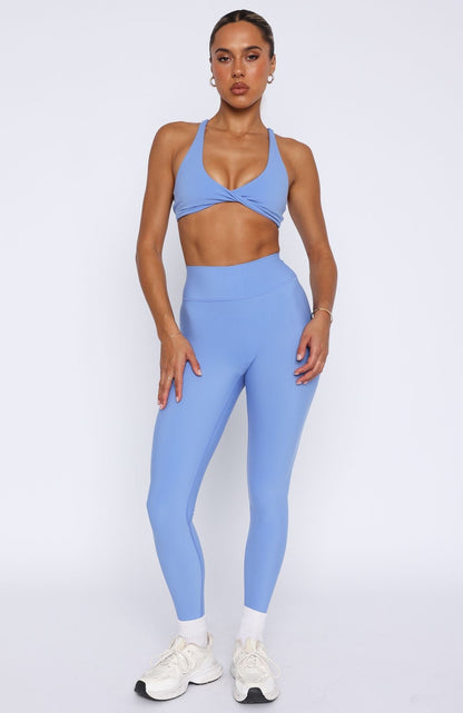 High Waisted Leggings Blueberry