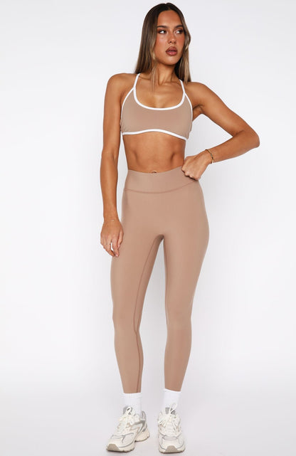 High Waisted Leggings Caramel