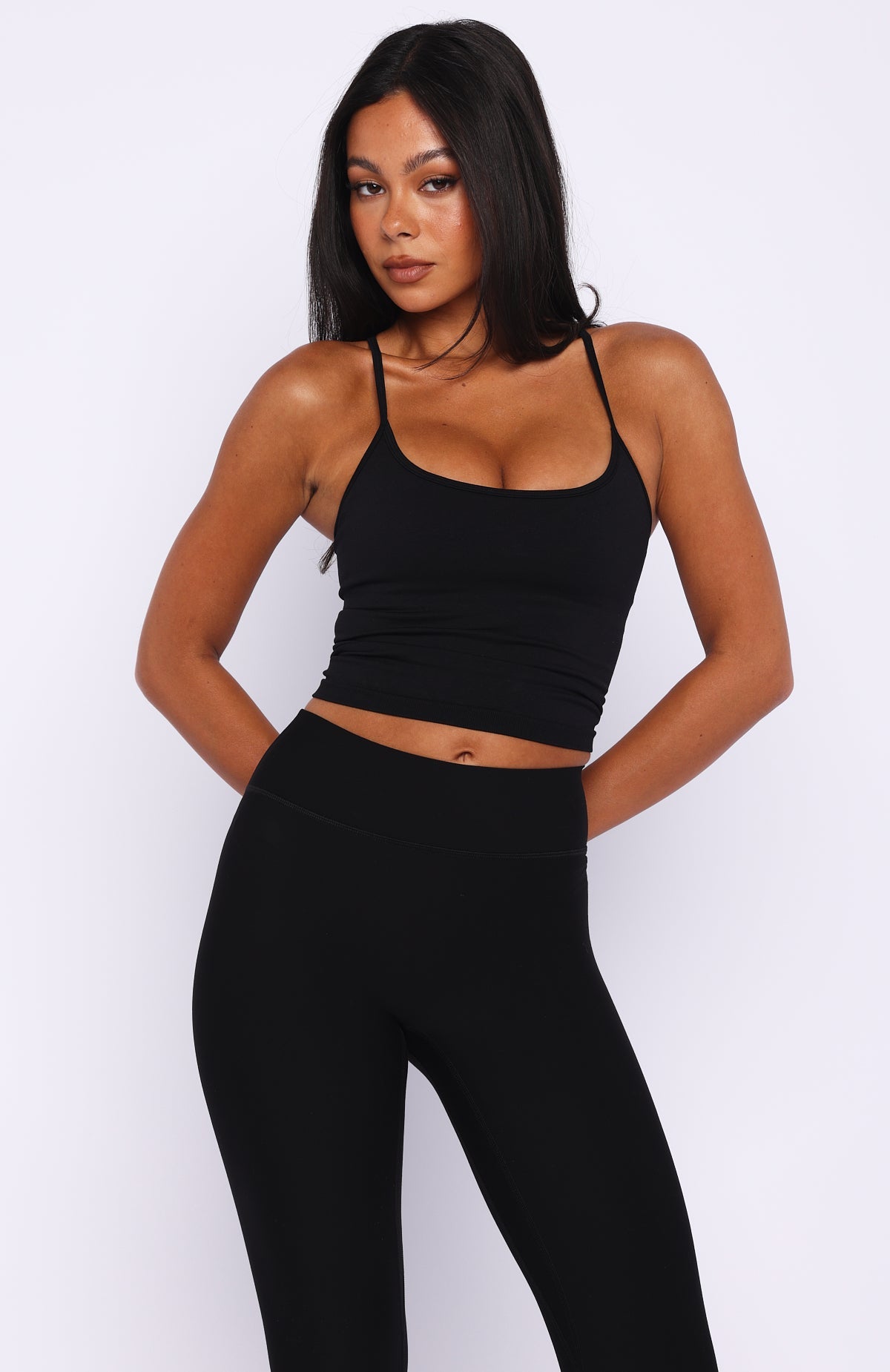 Champion Seamless majica brez rokavov Black