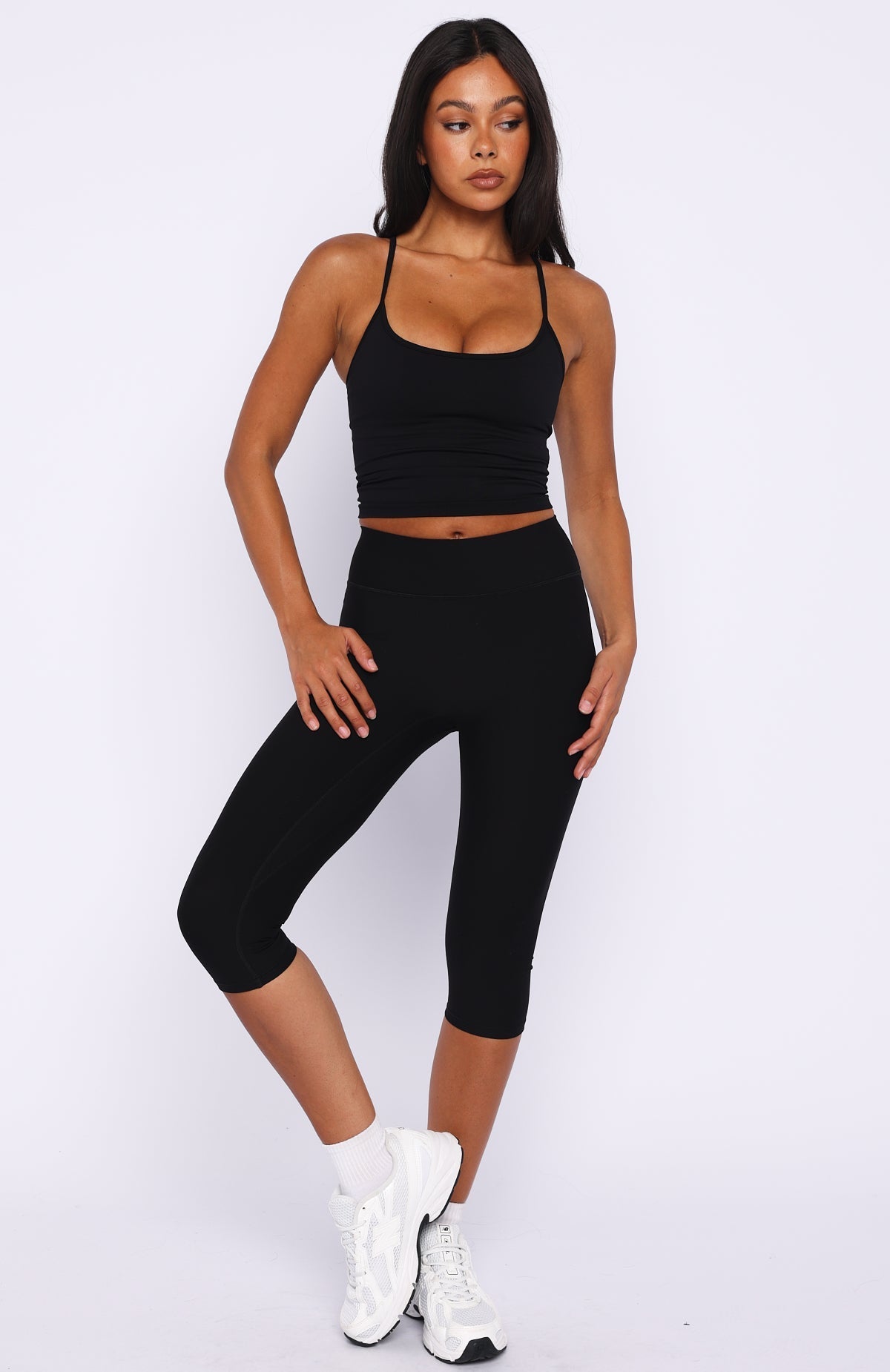 Champion Seamless majica brez rokavov Black