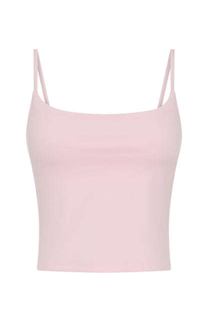 Glide Crop Active Tank Pink